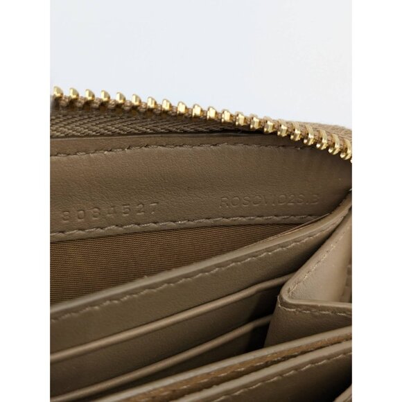 Burberry MN Zip Around Check Canvas Coin Wallet Pale Cameo 8084527 - Picture 9 of 11